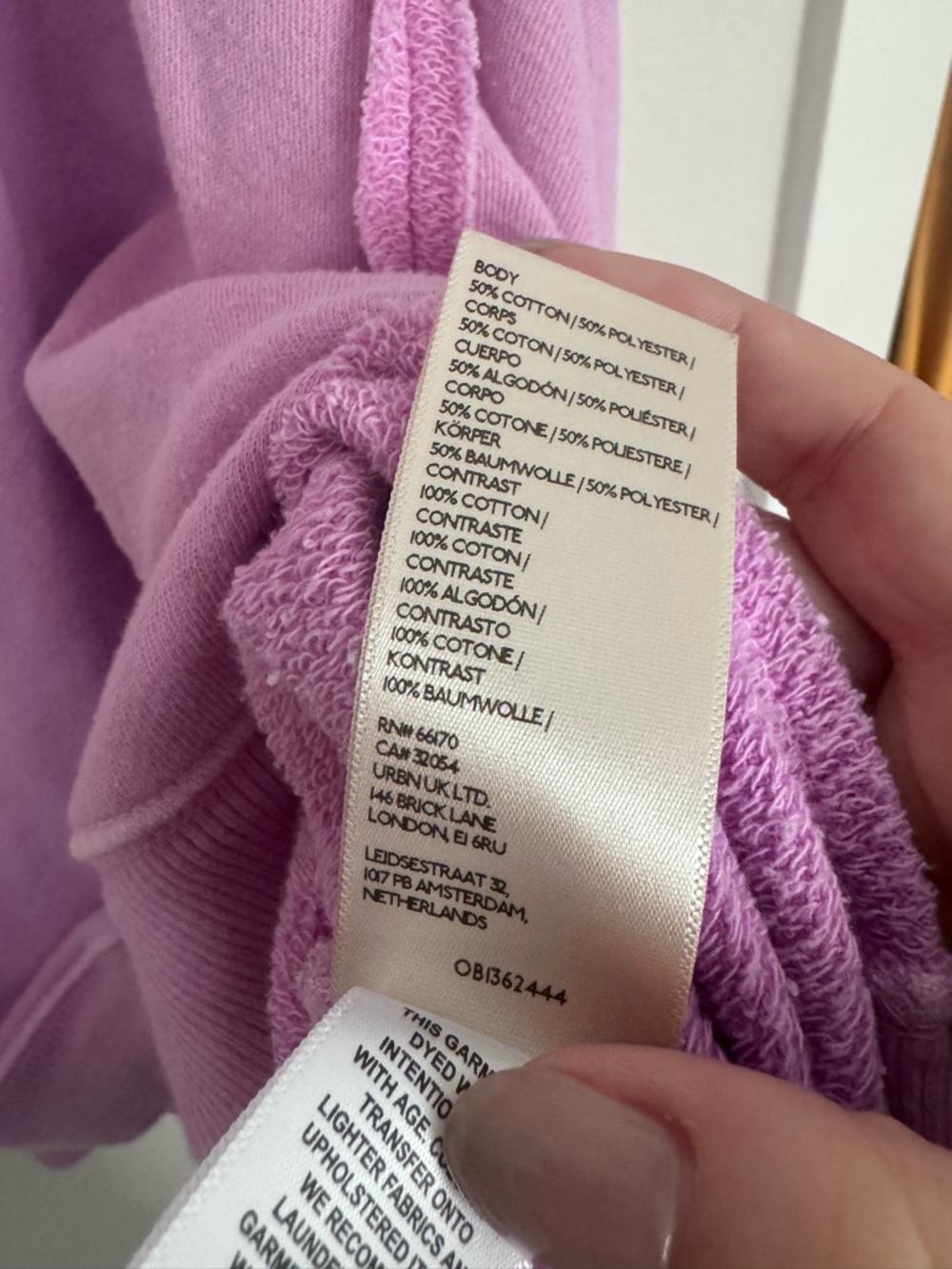 Free People Camden Oversized Sweatshirt Bubble Tea - Picture 6 of 8